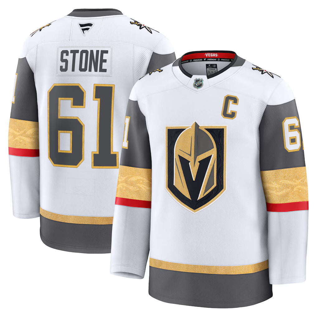 Mark Stone Vegas Golden Knights Away Premium Jersey - White product image 1