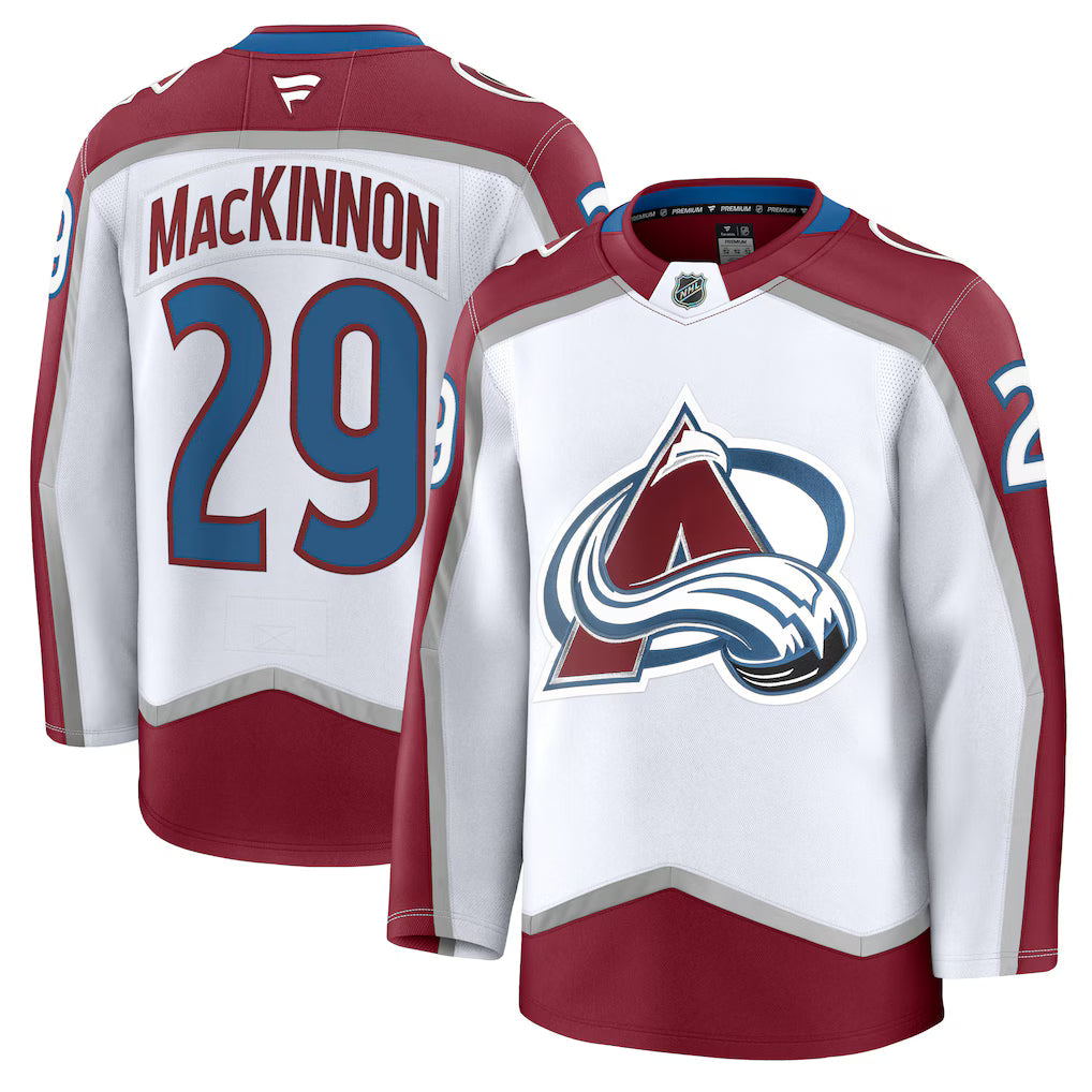 Nathan MacKinnon Colorado Avalanche Away Jersey - White product image 1