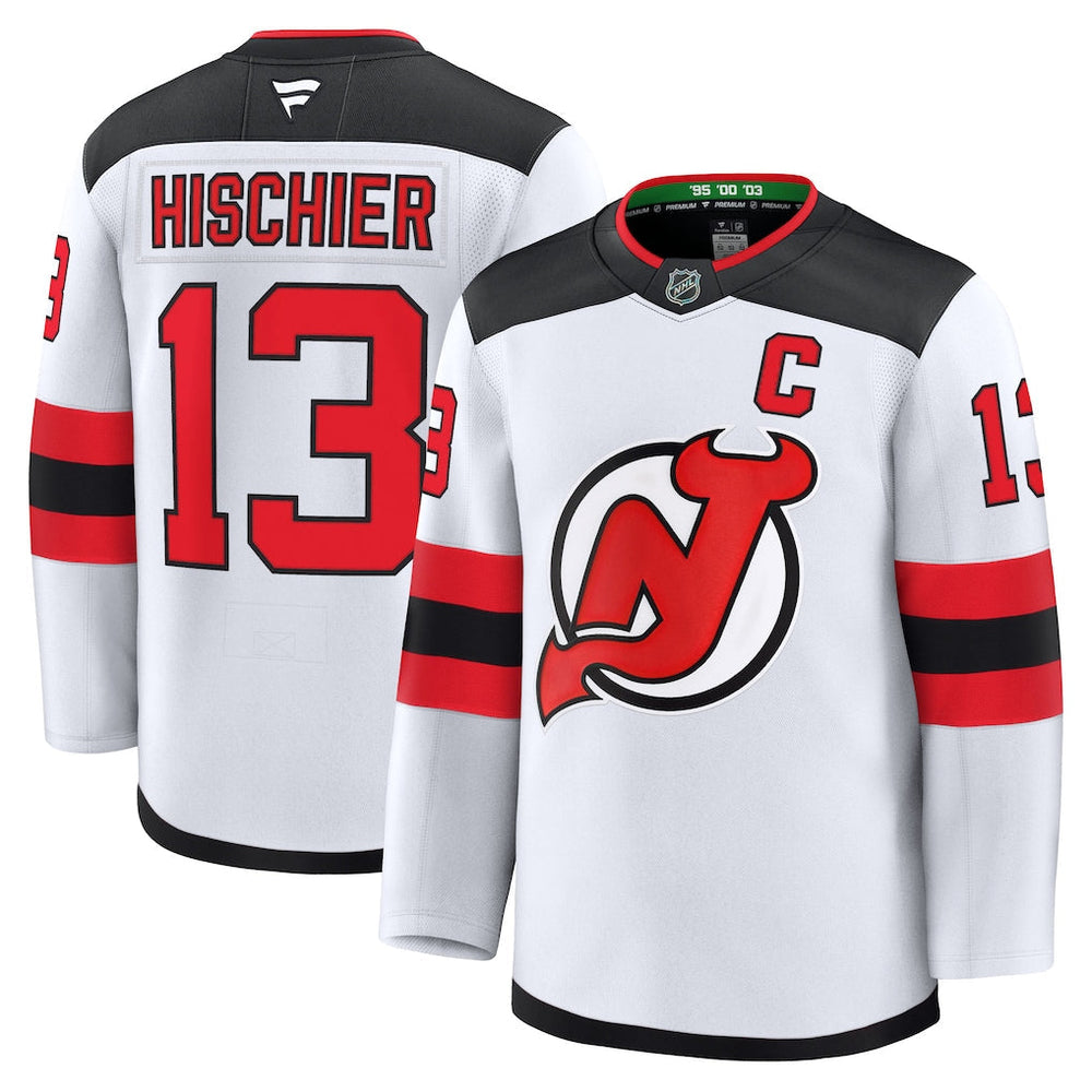 Nico Hischier New Jersey Devils Away Premium - White