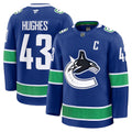 Quinn Hughes Vancouver Canucks Home Premium Jersey - Blue product image 1