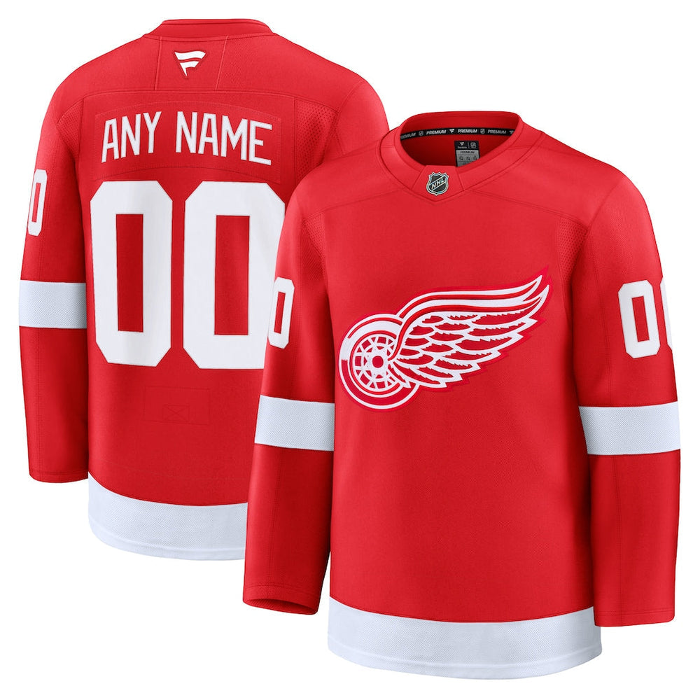 Custom Detroit Red Wings Home Premium Jersey -