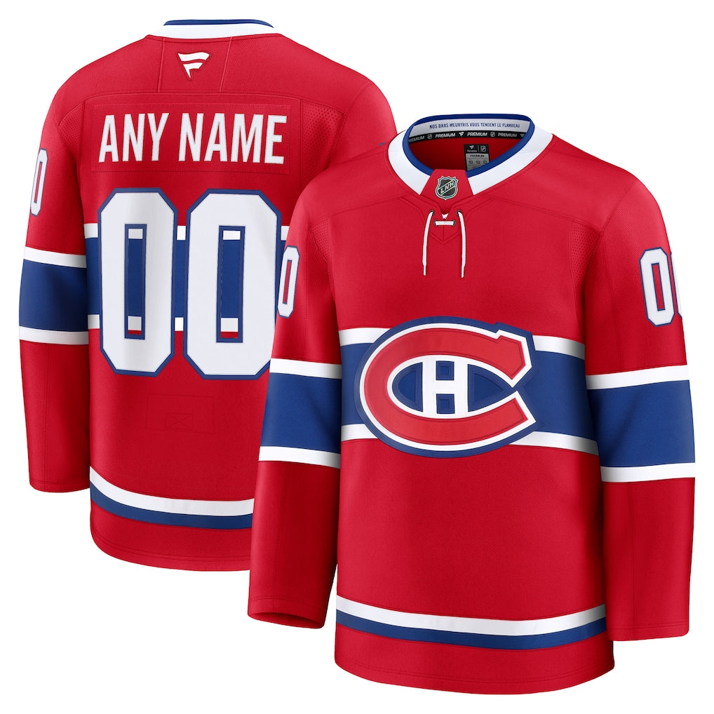 Custom Montreal Canadiens Home Premium Jersey - Red product image 1