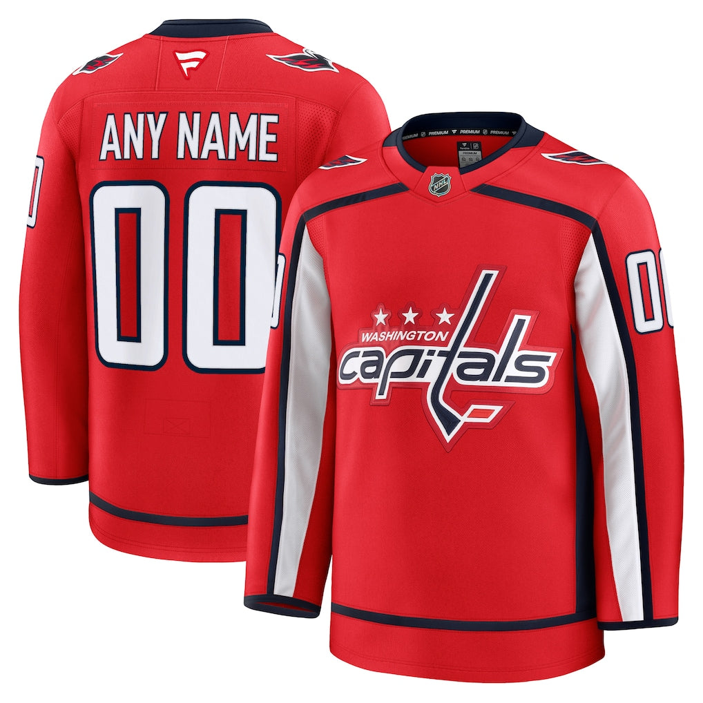 Custom Washington Capitals Home Premium Jersey - Red product image 1