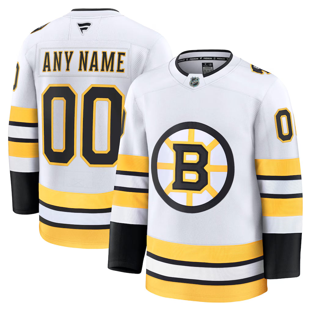 Custom Boston Bruins Away Jersey - White product image 1