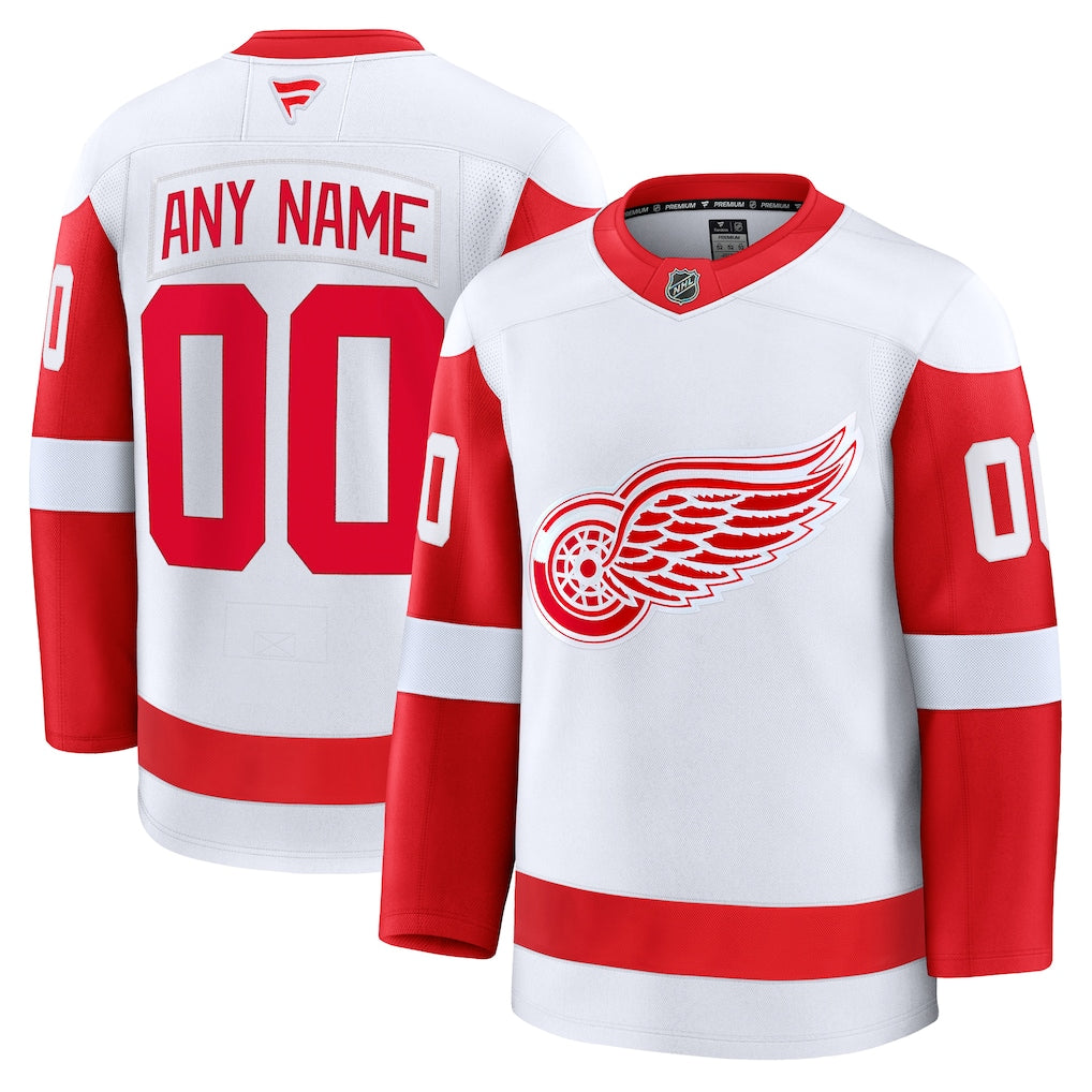 Custom Detroit Red Wings Away Premium Jersey - White product image 1