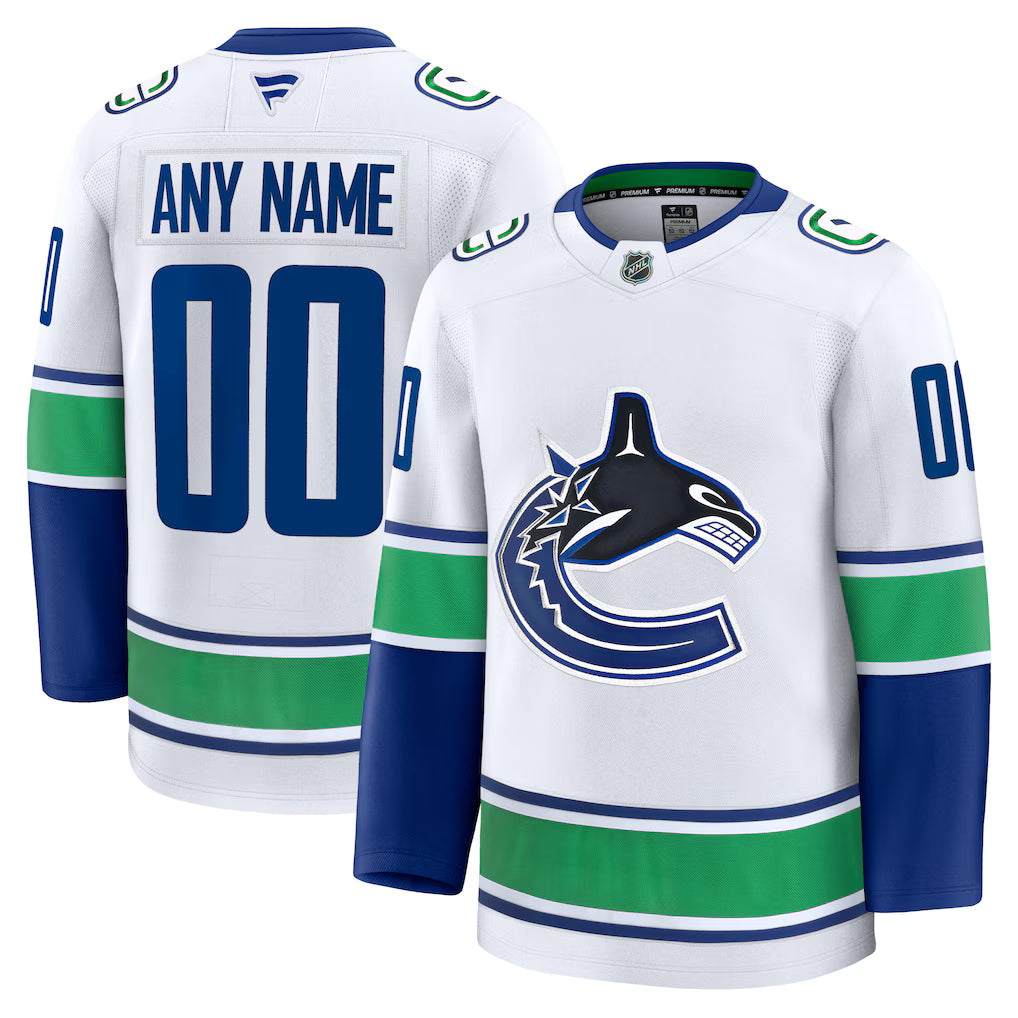Custom Vancouver Canucks Away Premium Jersey - White product image 1