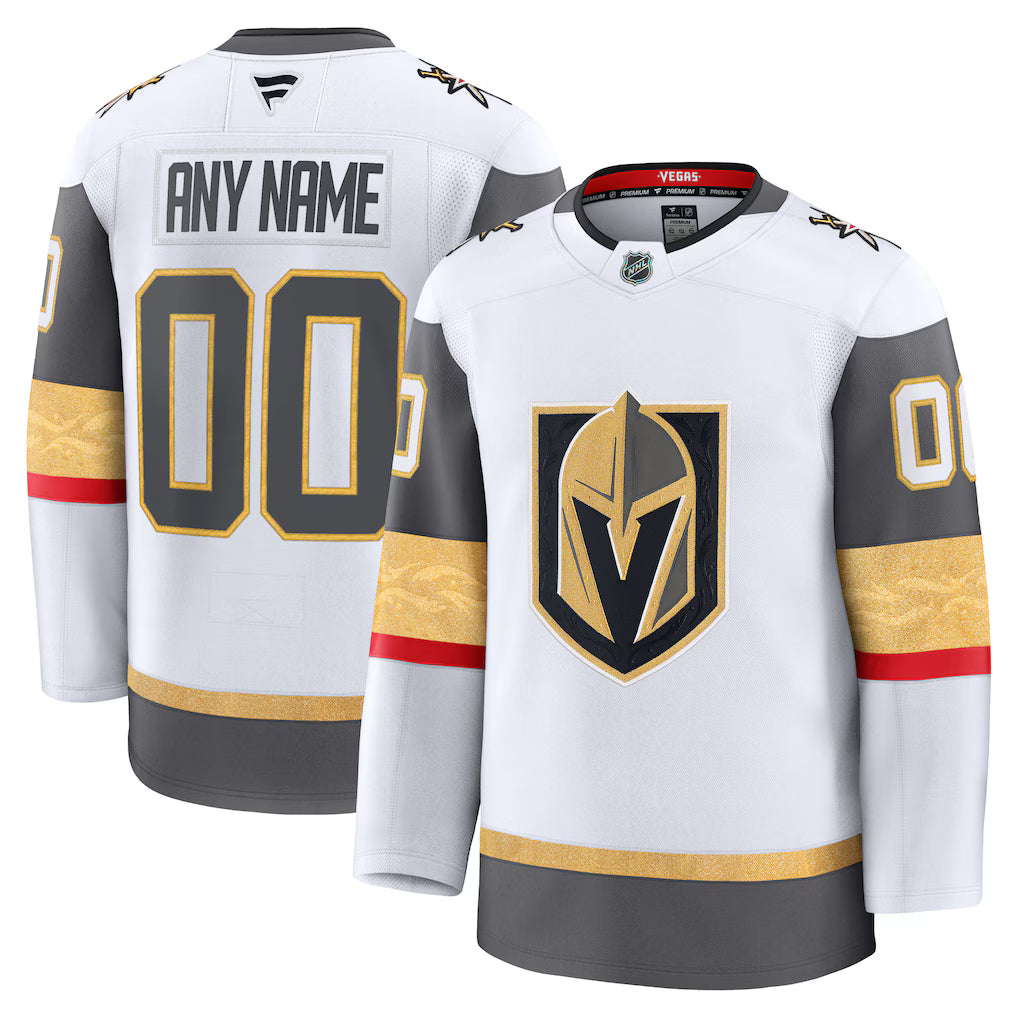 Custom Vegas Golden Knights Away Premium Jersey - White product image 1