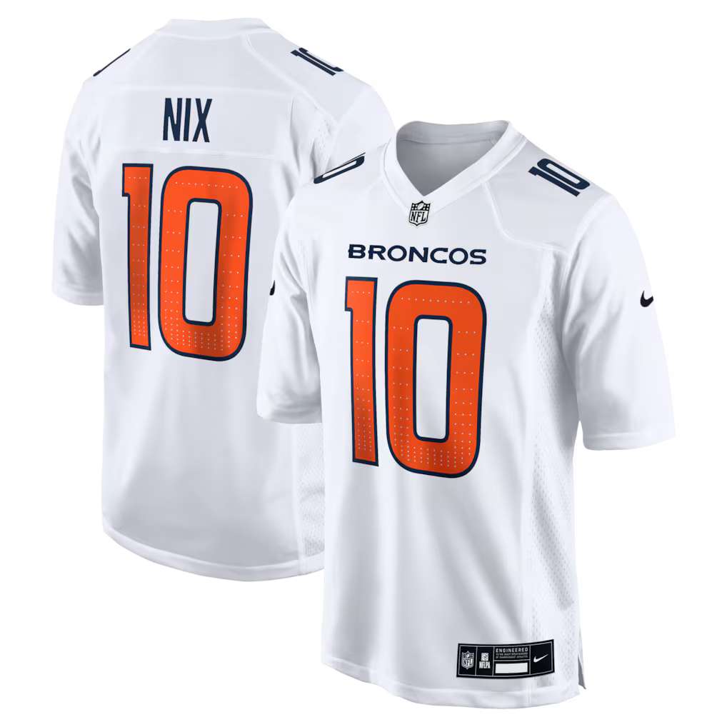 Bo Nix Denver Broncos Tundra Jersey - White product image 1
