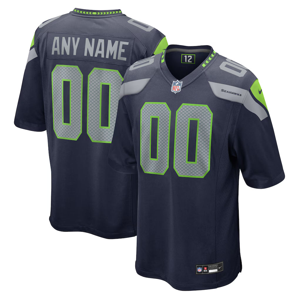 Custom Seattle Seahawks Jersey - College Navy product image 1