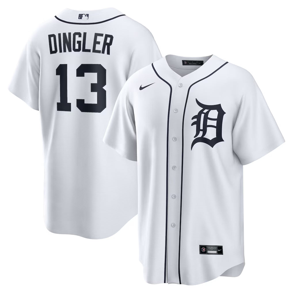 Dillon Dingler Detroit Tigers Home Jersey - White product image 1