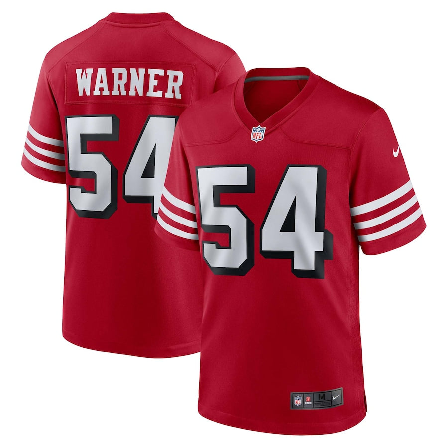 Fred Warner San Francisco 49ers Alternate Jersey - Scarlet product image 1