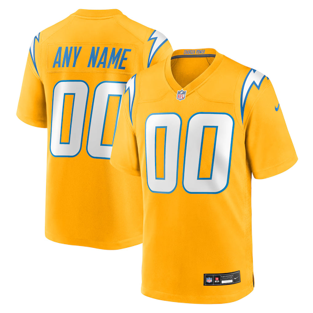Custom Los Angeles Chargers Jersey - Gold product image 1