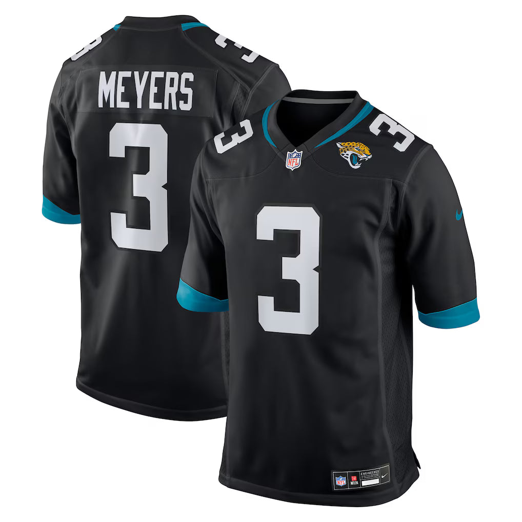 Jakobi Meyers Jacksonville Jaguars Alternate Jersey - Black product image 1