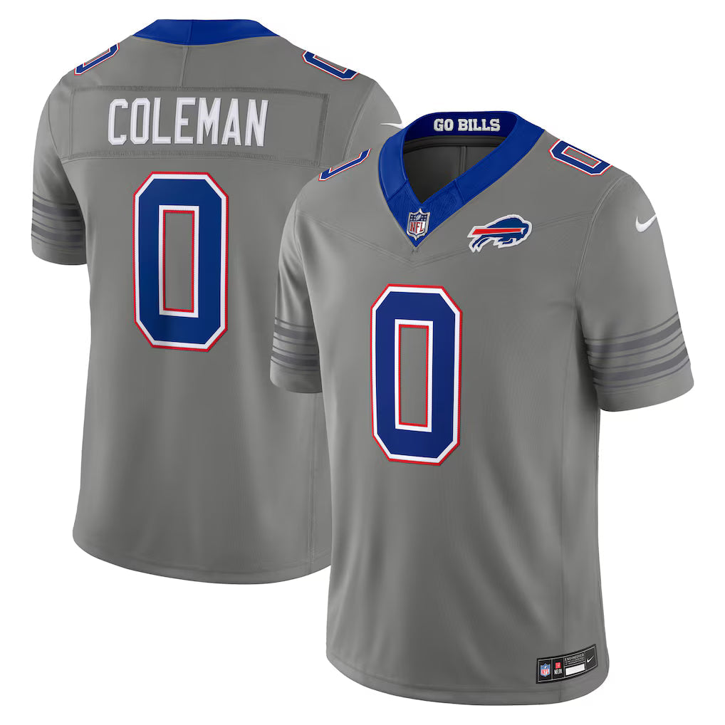 Keon Coleman Buffalo Bills Nickel City Jersey - Gray product image 1