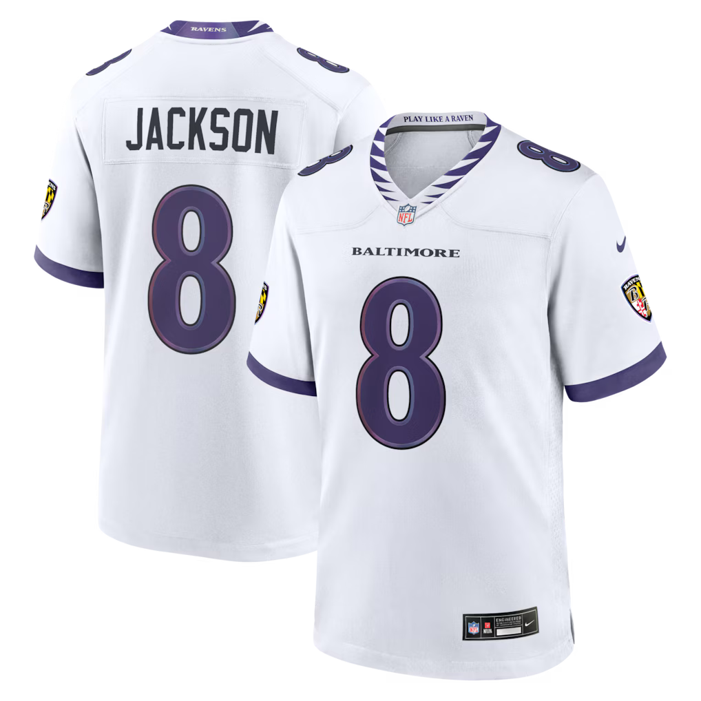 Lamar Jackson Baltimore Ravens Jersey - White product image 1
