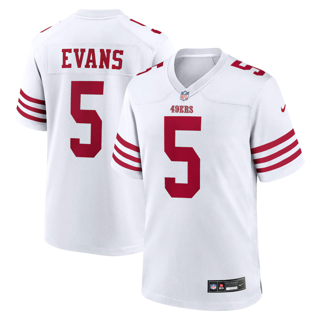 Mike Evans San Francisco 49ers Alternate Jersey - White product image 1