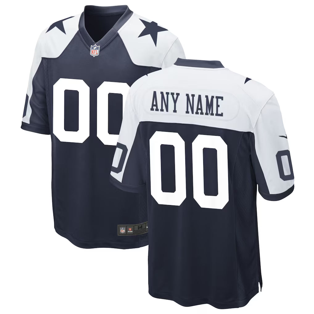 Custom Dallas Cowboys Alternate Jersey - Navy product image 1