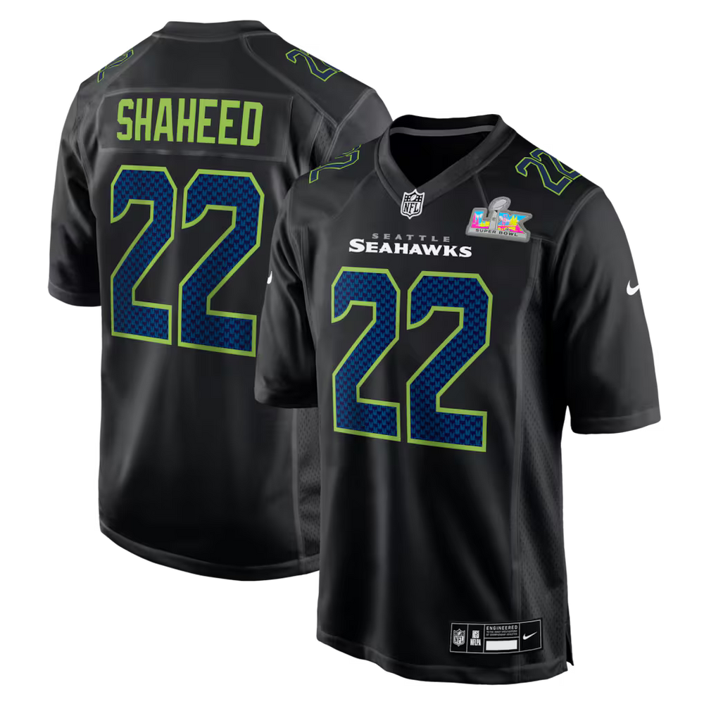 Rashid Shaheed Seattle Seahawks Super Bowl LX Patch Jersey