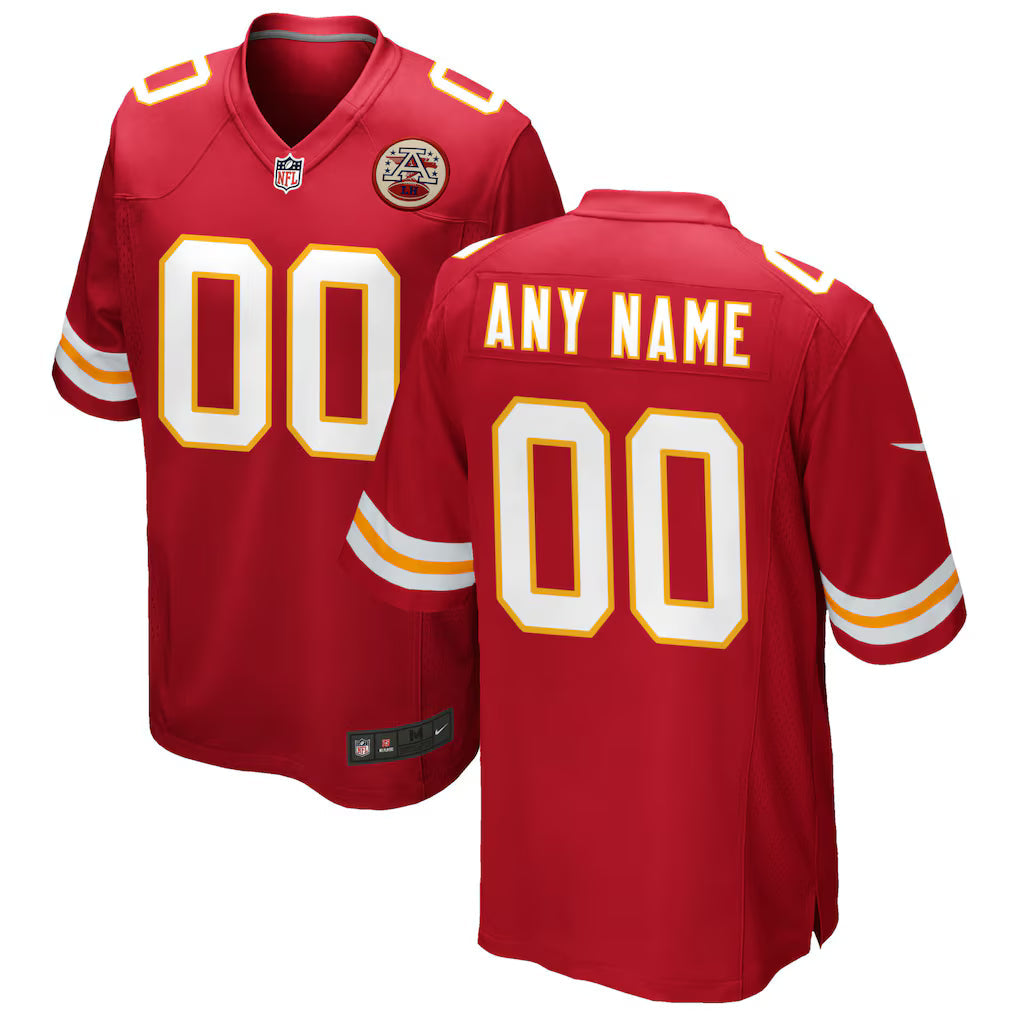 Custom Kansas City Chiefs Jersey - Red product image 1