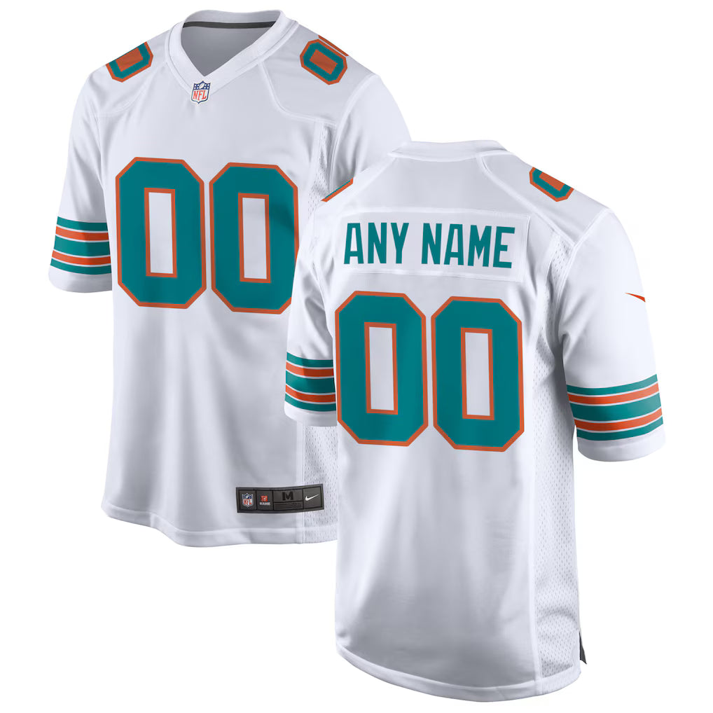 Custom Miami Dolphins Alternate Jersey - White product image 1