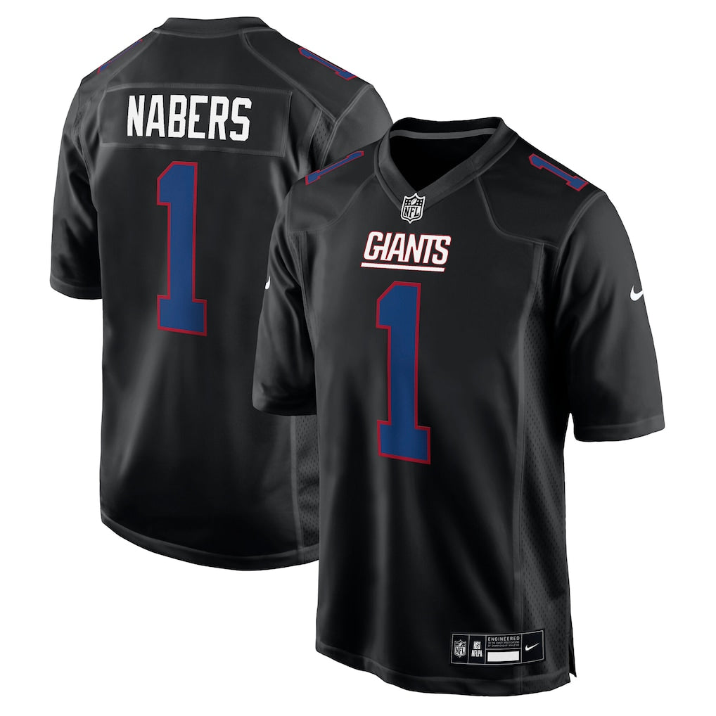 Malik Nabers New York Giants Jersey - Carbon Black product image 1