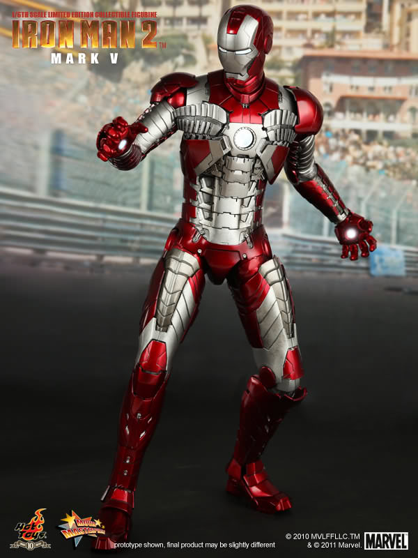 Hot Toys Iron Man (Mark V) 1/6 Scale Action Figure product image 1, provided for visual reference and product detail review