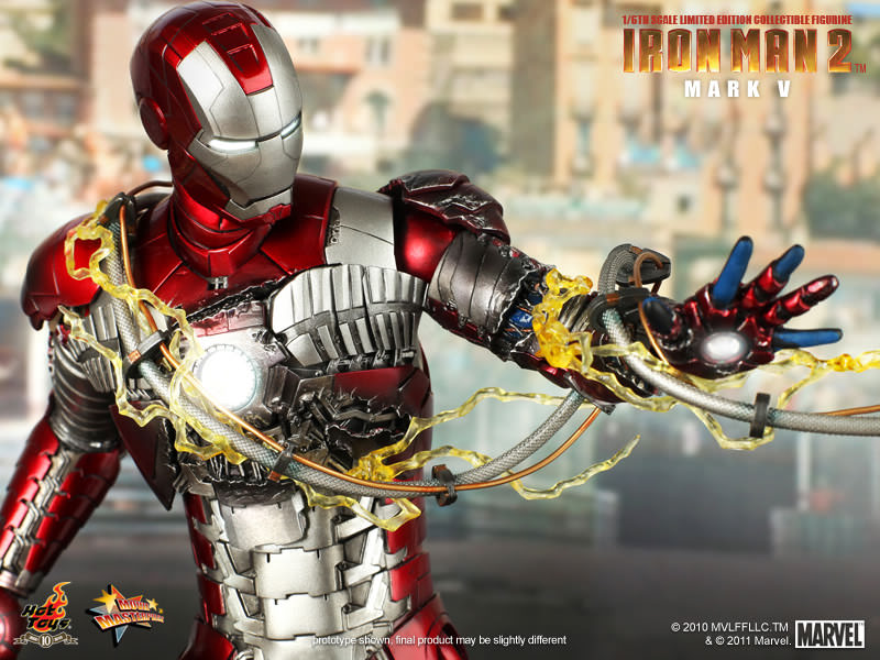 Hot Toys Iron Man (Mark V) 1/6 Scale Action Figure product image 11, provided for visual reference and product detail review
