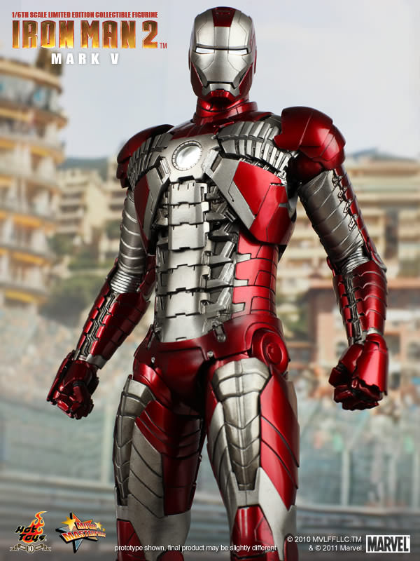 Hot Toys Iron Man (Mark V) 1/6 Scale Action Figure product image 7, provided for visual reference and product detail review