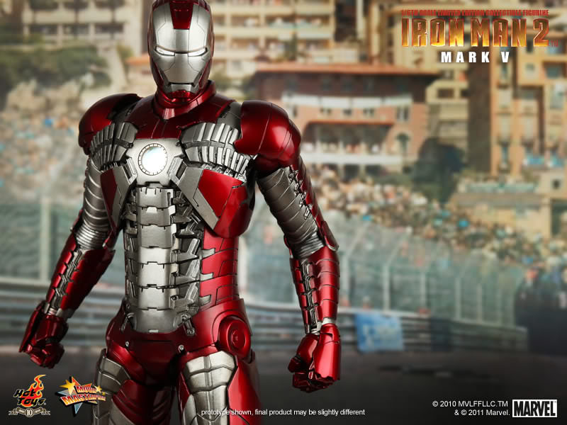 Hot Toys Iron Man (Mark V) 1/6 Scale Action Figure product image 6, provided for visual reference and product detail review