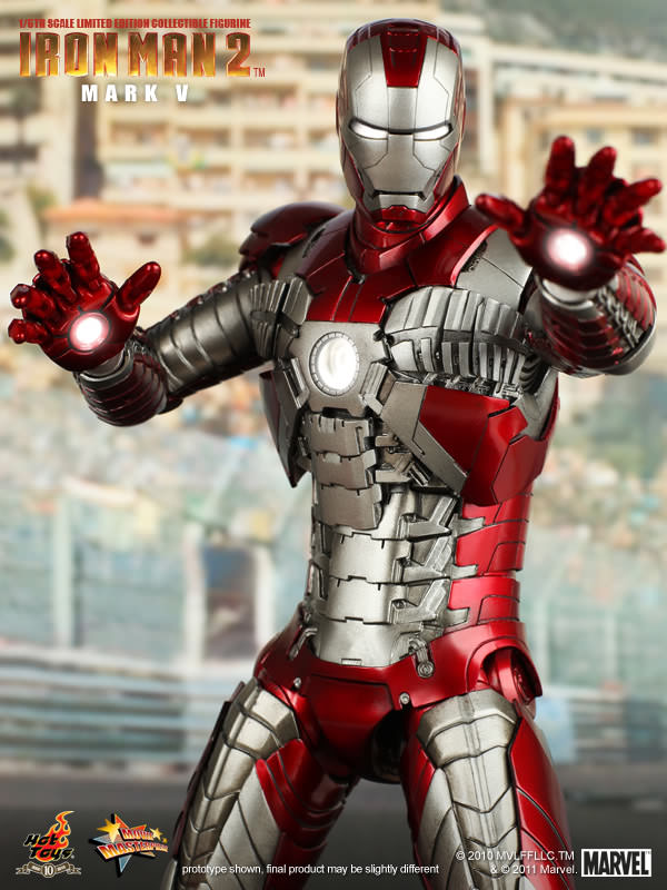 Hot Toys Iron Man (Mark V) 1/6 Scale Action Figure product image 5, provided for visual reference and product detail review