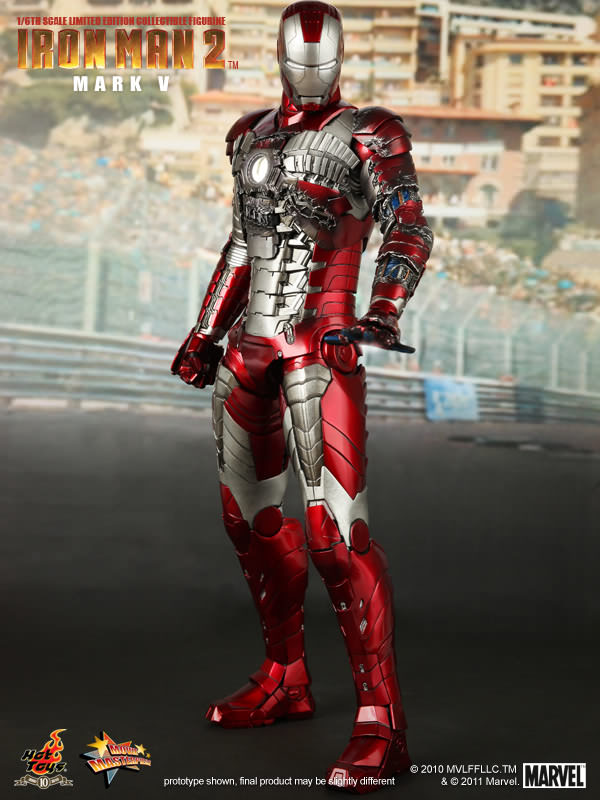 Hot Toys Iron Man (Mark V) 1/6 Scale Action Figure product image 3, provided for visual reference and product detail review