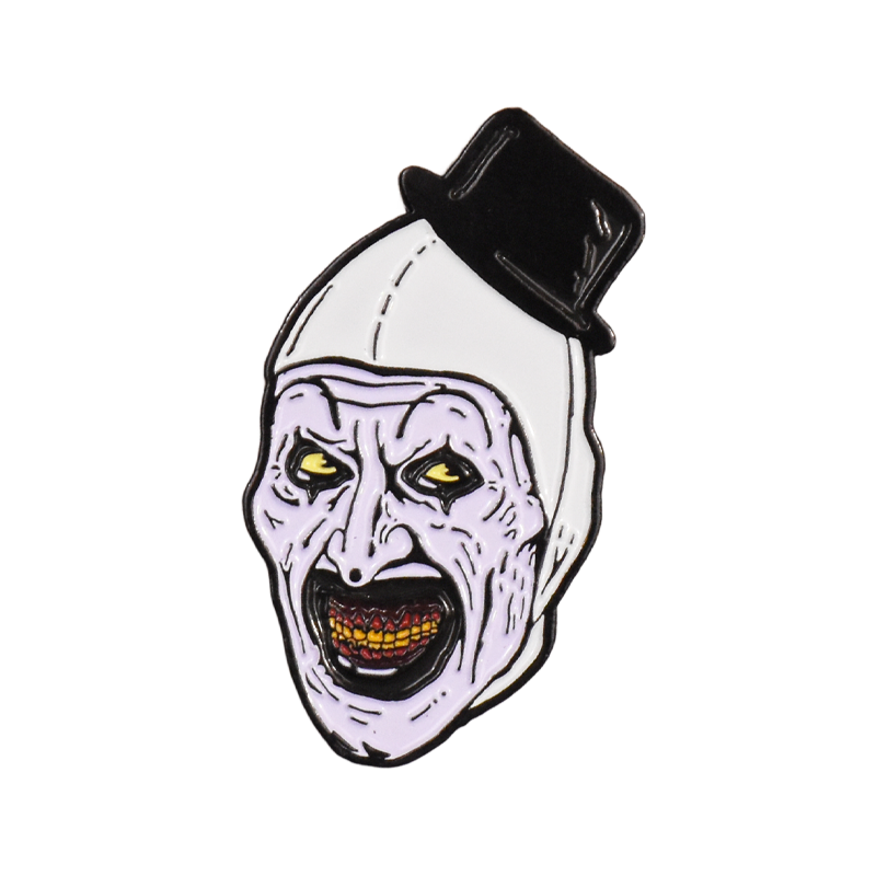 Terrifier - Art the Clown Enamel Pin product image 1, provided for visual reference and product detail review