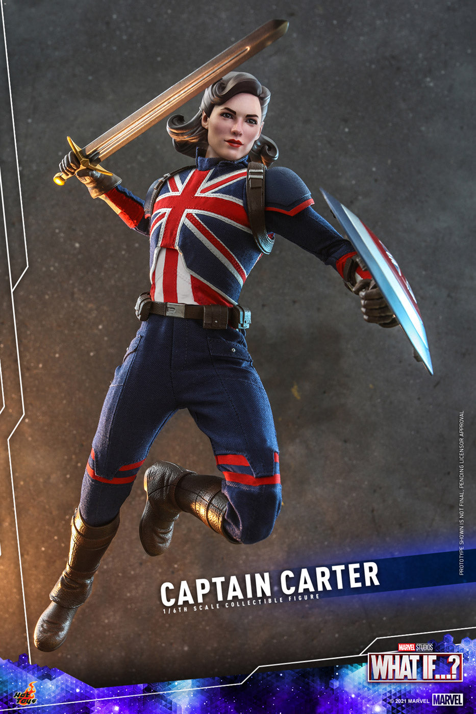 Hot Toys Captain Carter 1/6 Scale Action Figure product image 11, provided for visual reference and product detail review