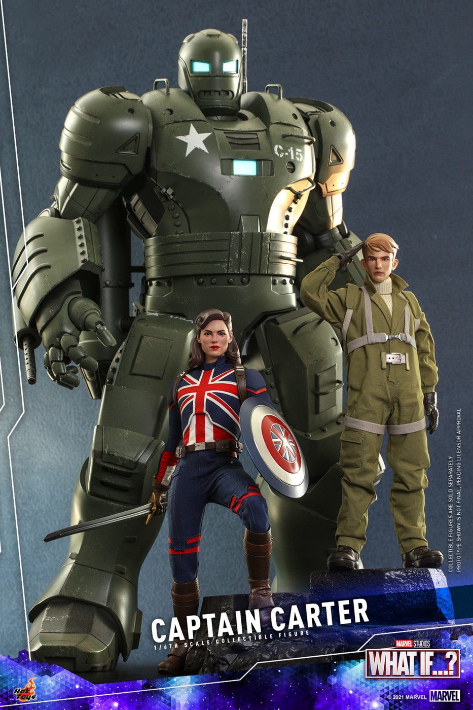 Hot Toys Captain Carter 1/6 Scale Action Figure product image 4, provided for visual reference and product detail review