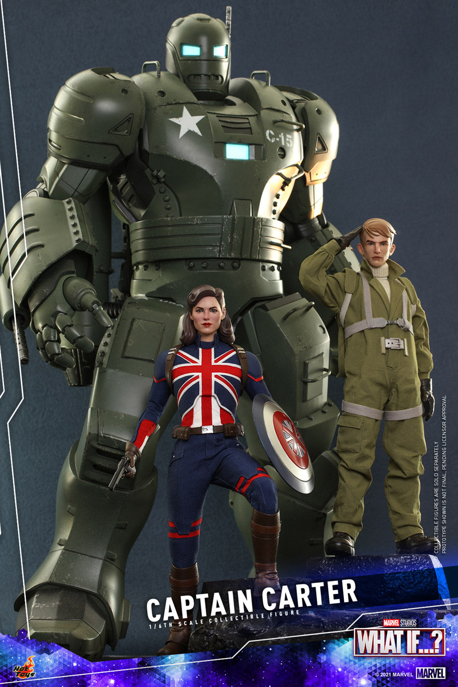 Hot Toys Captain Carter 1/6 Scale Action Figure product image 5, provided for visual reference and product detail review