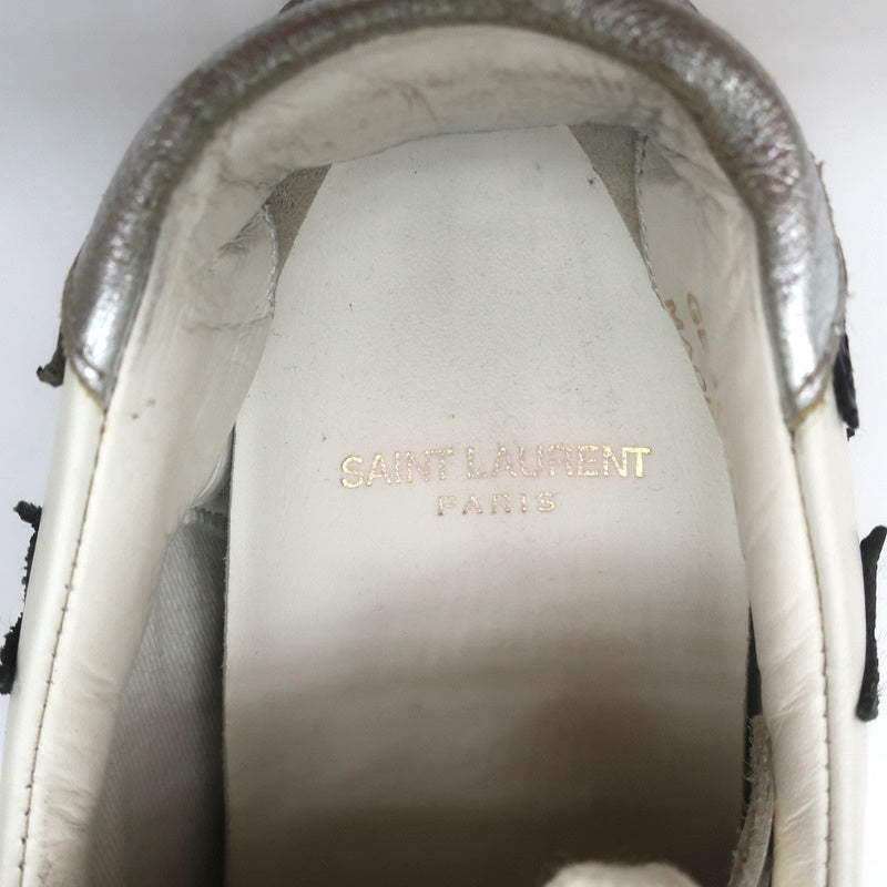 Saint Laurent Court Classic Star Sneakers White & Black Leather Size 36.5 product image 10, provided for visual reference