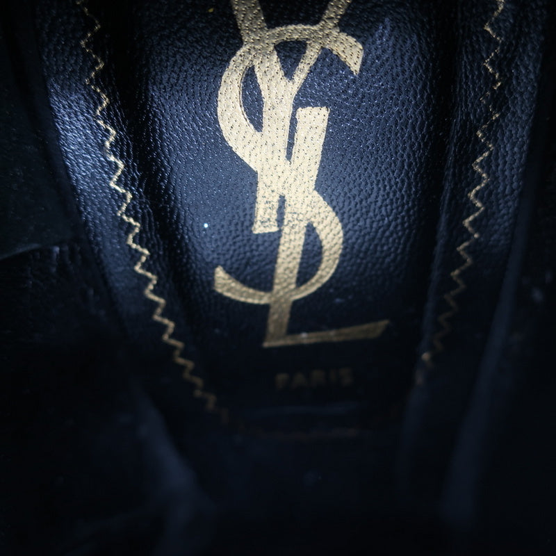 Yves Saint Laurent Platform Booties Navy/Black Leopard Print Pony Hair Size 38 product image 9, provided for visual