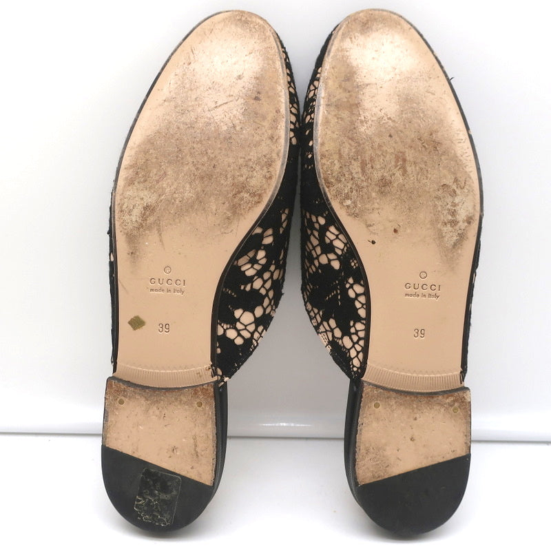 Gucci Princetown Horsebit Loafer Mules Black Lace Size 39 product image 10, provided for visual reference and product detail