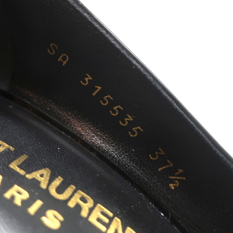 Saint Laurent Paris 80 Pumps Black Patent Leather Size 37.5 Pointed Toe Heels product image 9, provided for visual reference