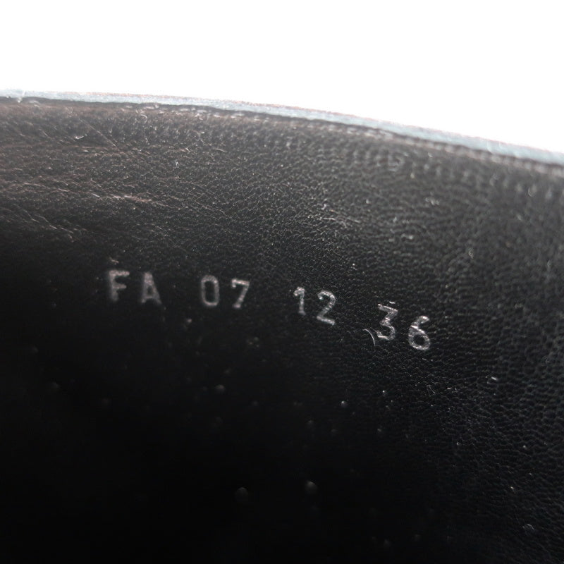 Christian Dior CD Chain Embellished Ankle Boots Black Leather Size 36 High Heel product image 10, provided for visual