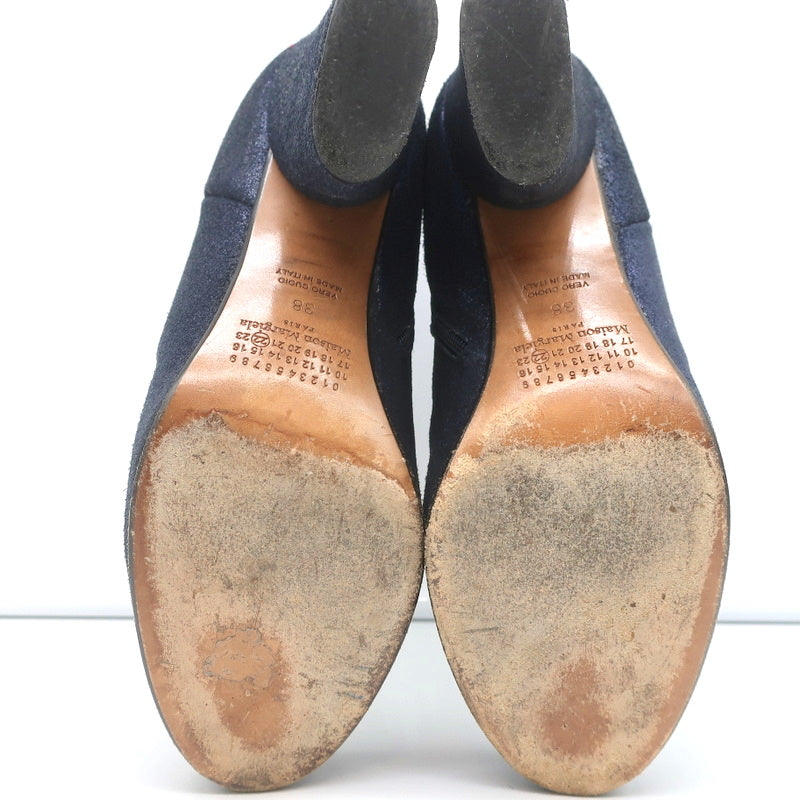Maison Margiela Ankle Boots Navy Metallic Suede Size 38 product image 11, provided for visual reference and product detail
