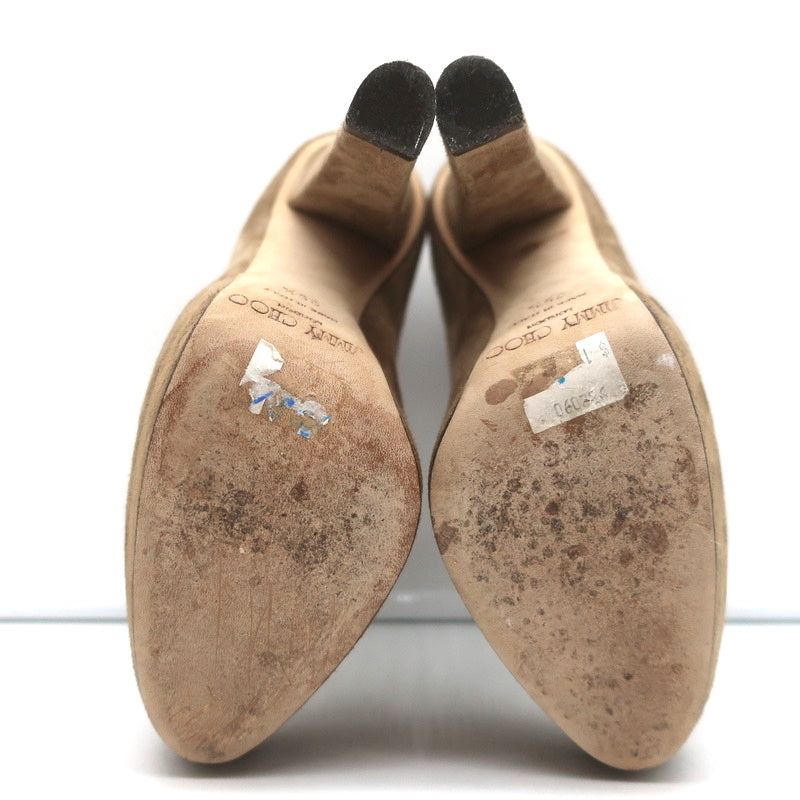 Jimmy Choo Ankle Boots Evans Brown Whipstitch Suede Size 35.5 Platform Booties product image 11, provided for visual