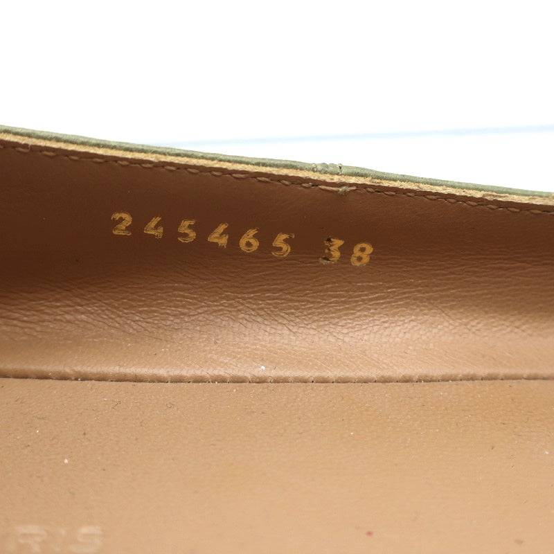 Balenciaga Brogue Studded Ballet Flats Sage Arena Leather Size 38 product image 11, provided for visual reference and