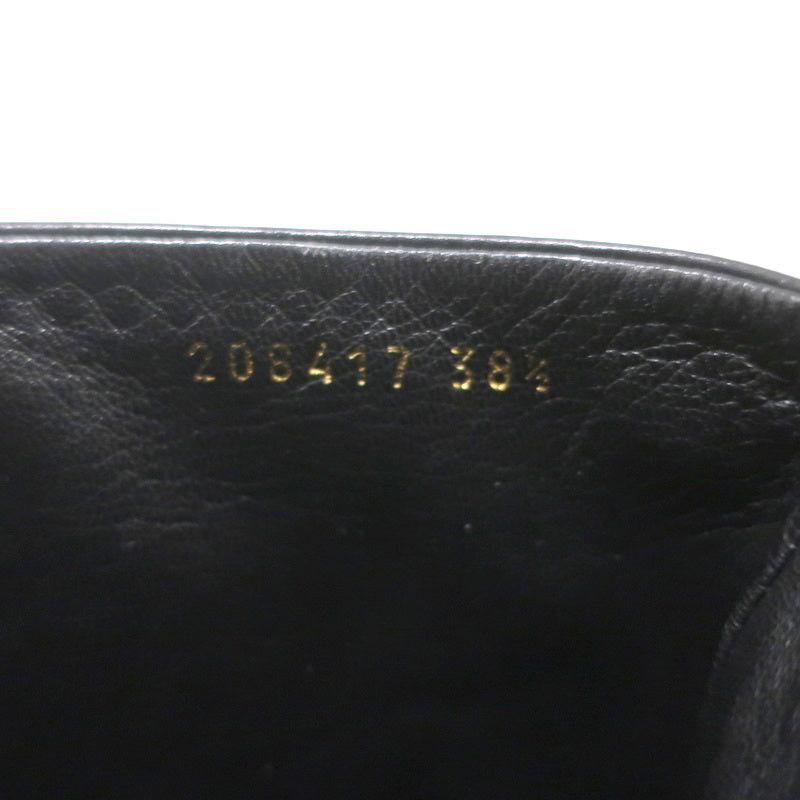 Gucci Babouska Studded Heel Knee High Boots Black Leather Size 38.5 product image 11, provided for visual reference and