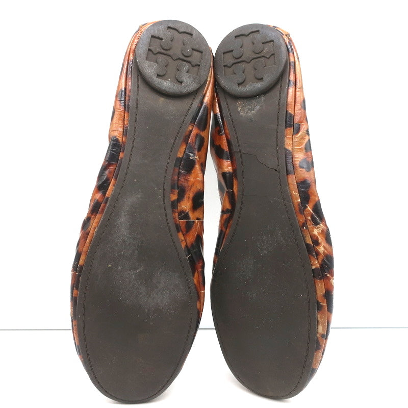 Tory Burch Eddie Ballet Flats Leopard Print Patent Leather Size 10.5 product image 11, provided for visual reference and