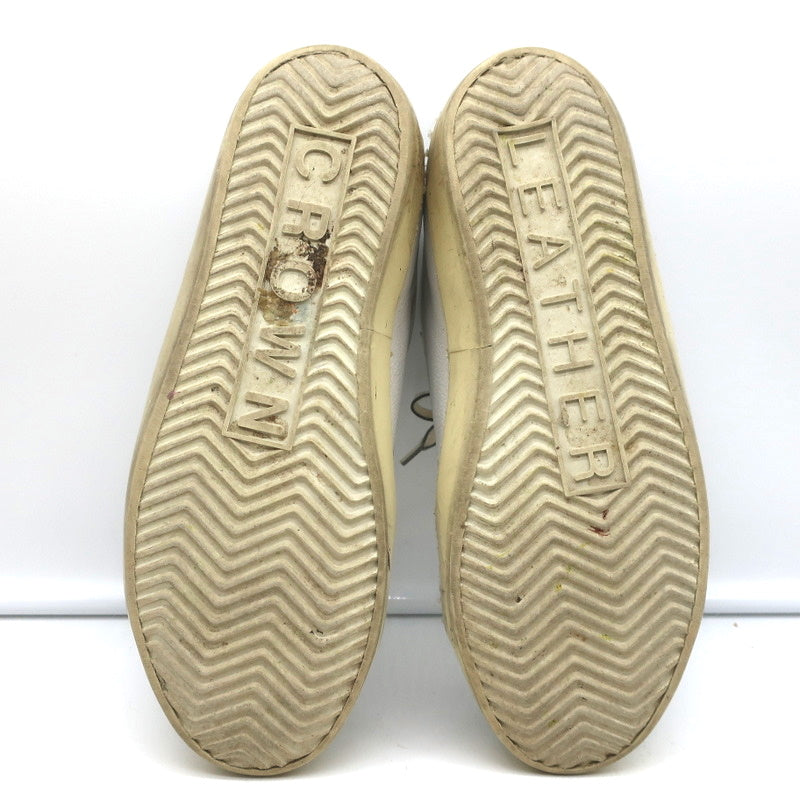 Leather Crown Iconic Stud Low Top Sneakers White & Black Leather Size 38 product image 11, provided for visual reference and