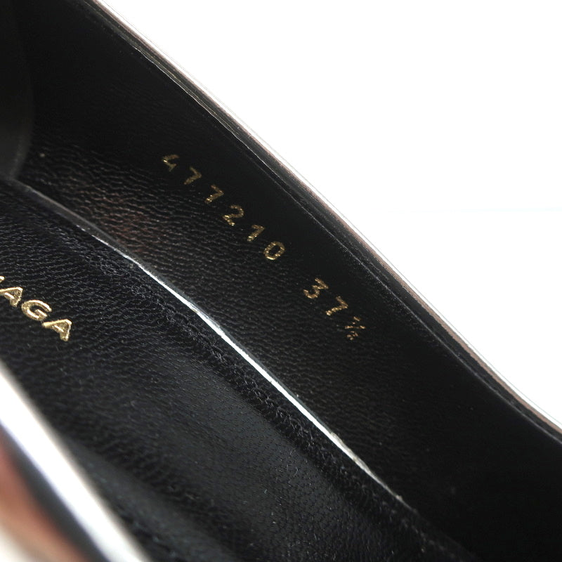 Balenciaga Broken Mirror Heels Silver Metallic Leather Size 37.5 Point-Toe Pumps product image 11, provided for visual
