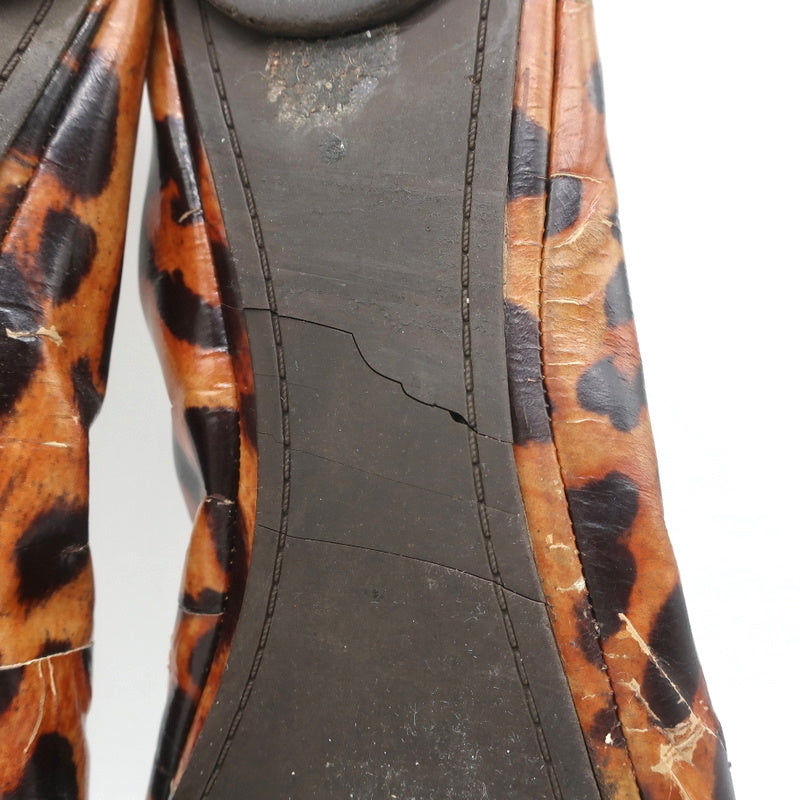 Tory Burch Eddie Ballet Flats Leopard Print Patent Leather Size 10.5 product image 12, provided for visual reference and