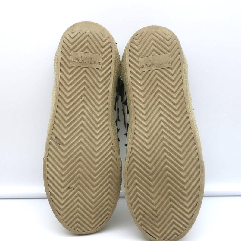 Saint Laurent Court Classic Star Sneakers White & Black Leather Size 36.5 product image 12, provided for visual reference