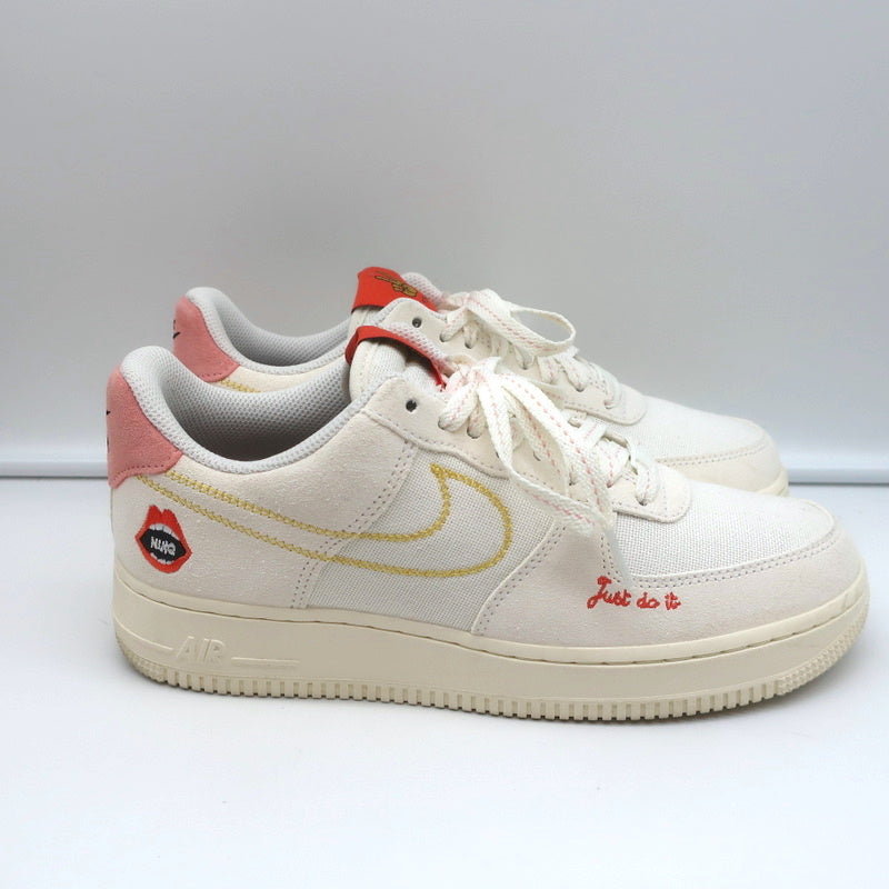 Nike Air Force 1 '07 Low Peace Rock N Roll Sneakers White Size 9 DQ7656-100 product image 2, provided for visual reference